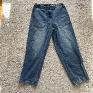 Universal Standard Karlee High Rise Tapered Jeans - Aged Atlantic Blue  XS 10-12